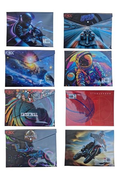 fcx New Season Patterned Snap File Set of 8