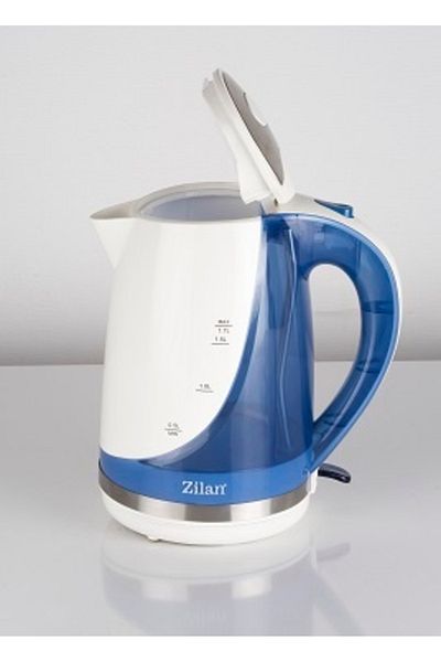 Zilan Cana electrica ZILAN ZLN-1303,Albastru Capacitate 1.7L, 1850-2200W, Baza rotativa,