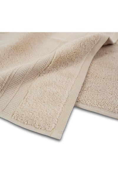 Class Home Collection Set of 2 absorbent towels, 100% MicroCotton, 430 gsm density, 50x100 cm + 70x140 cm, Nicander, Ecru