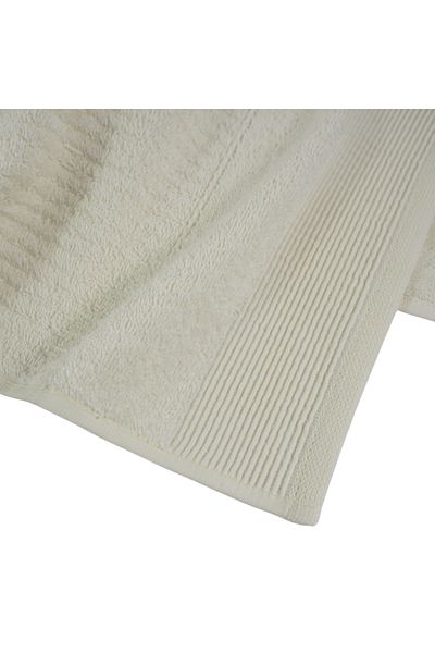 Class Home Collection Set 2 prosoape absorbante, 100% bumbac Jacquard, 500 g/m², 50x100 cm + 70x140 cm, Linos, Crem