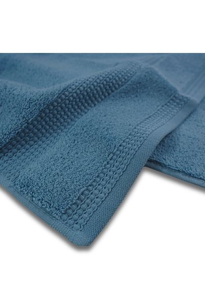 Class Home Collection Set 2 prosoape foarte absorbante, 100% microbumbac, 580 g/m², 50x100 cm + 70x140 cm, Heroidias, Albastru