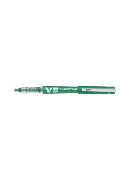 Pilot Roller V5 Hi-Tecpoint Reincarcabil 0.5 Verde Pilot