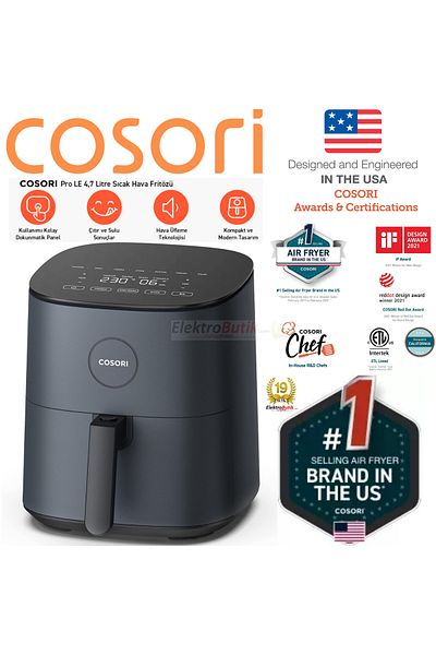 COSORI Hot Air Fryer Xxl 4.7 Lt with Digital Touch Screen