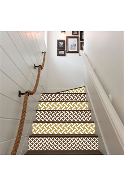 Bigaimaj Merdiven Sticker Kendinden Yapışkanlı Folyo Kaplama 5 Adet (18CM X 120CM)