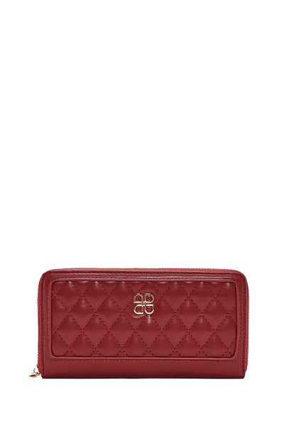 Derimod Red Quilted Women's Wallet - 000A2D5614Kp
