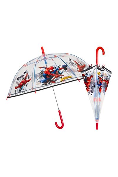 Perletti Transparent umbrella, Perletti, Spider Man, 45 cm, Spider Man Collection
