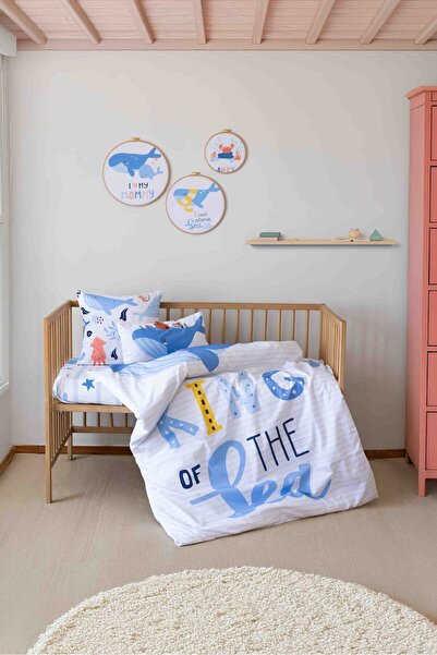 Montisu طقم غرفة نوم للأطفال مصنوع من القطن بنسبة 100% من Sea Anventure: طقم ...