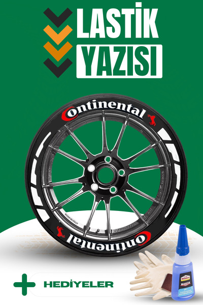 Kingstar ملصق حروف إطارات الدراجات النارية والسيارات مخطط باللون الأبيض 16 قطعة