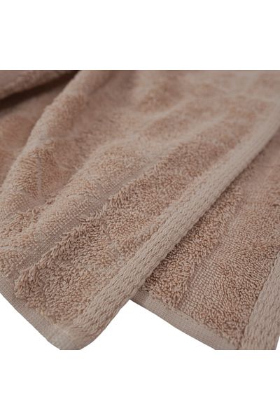 Class Home Collection Set 2 Prosoape Absorbante, 100% Bumbac Jacquard, 390 GSM, 50x100 cm + 70x140 cm, Mermin, Bej