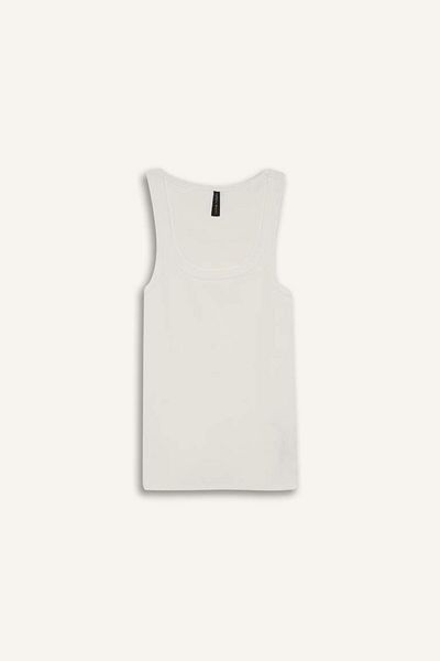 DeFacto New Season Slim Fit Slim Fit Basic Plain Round Neck Ribbed Camisole Undershirt