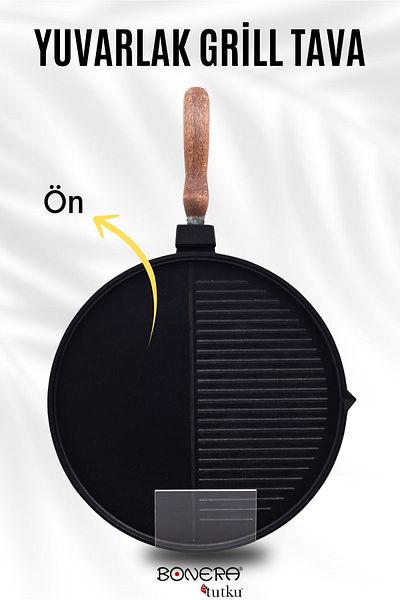 Bonera Multi-Purpose 32cm Cast Iron Grill Pan