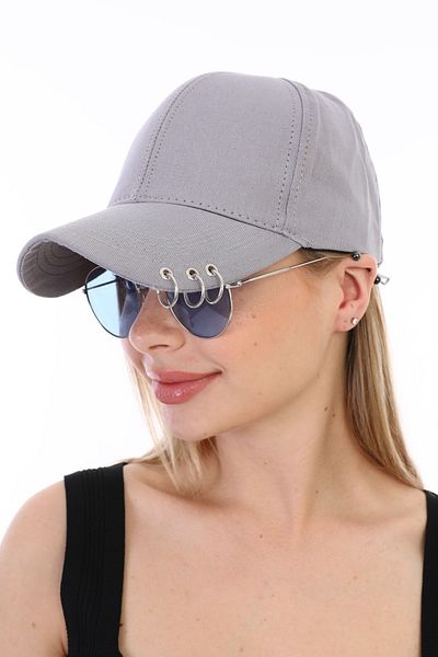 Ritagarcia Unisex Piercing Gray Hat