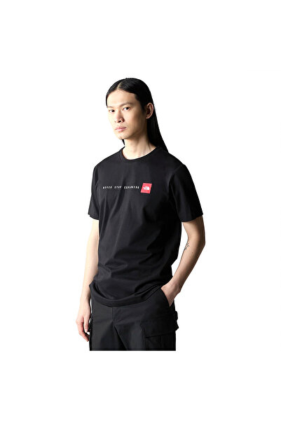 THE NORTH FACE Μην σταματάτε ποτέ να εξερευνάτε Ανδρικό Μαύρο T-Shirt Εξωτερι...