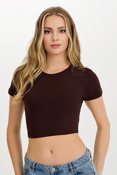 İLKE İÇ GİYİM Γυναικείο Crop Lycra με μανίκια