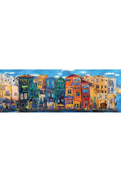Art Puzzle مدينة ملونة 1000 قطعة بانوراما اللغز