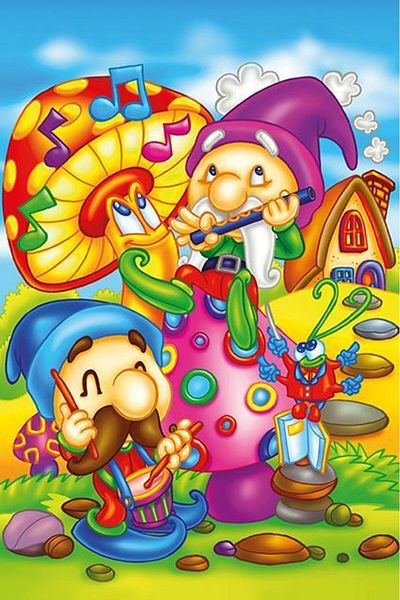 Art Puzzle Art Kids Singer Elves 16 Wooden Piece Puzzle