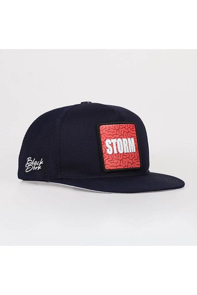 BlackBörk V1 Storm Logo тъмносиня хип-хоп шапка