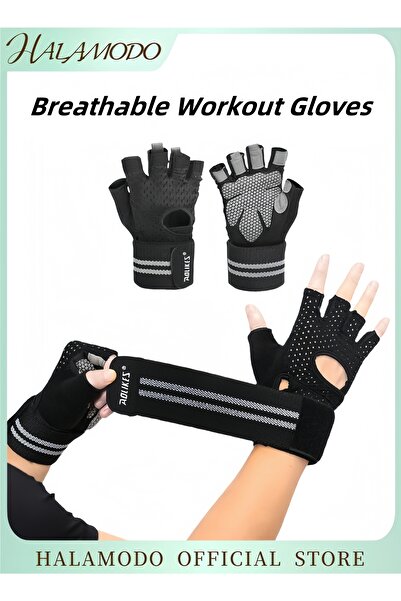 HALAMODO قفازات التمرين قفازات اللياقة البدنية قفازات الصالة الرياضية قفازات ...