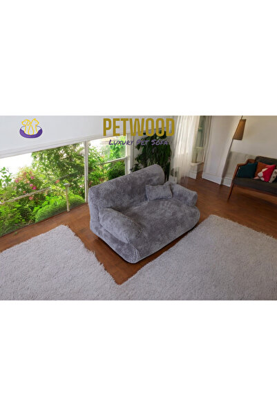 petwood Yıkanabilir Ultra Yumuşak Lüks Kedi Köpek Koltuğu Lüks Peluş Kedi Köp...