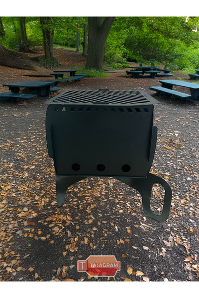 TASAGRAM Katlanabilir Sac Kare Mangallık