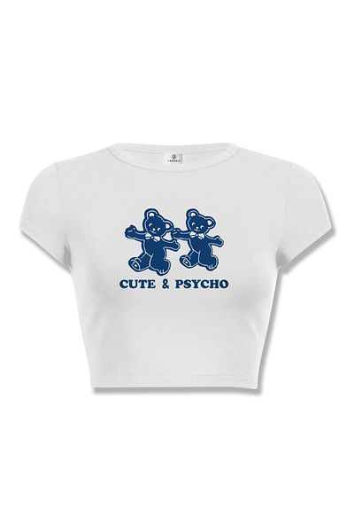 Trendiz Cultură albă imprimată Dape Cute & Psycho Bears