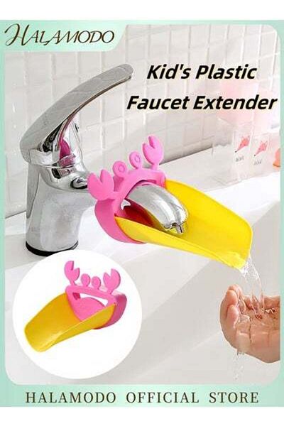 HALAMODO Kid's Faucet Extender Plastic Hand Washing Device Cartoon Sink Handle Extender Durable Faucet Extens