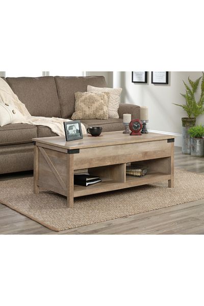 Sauder Wooden Lift-Top Coffee Table with Hidden Storage