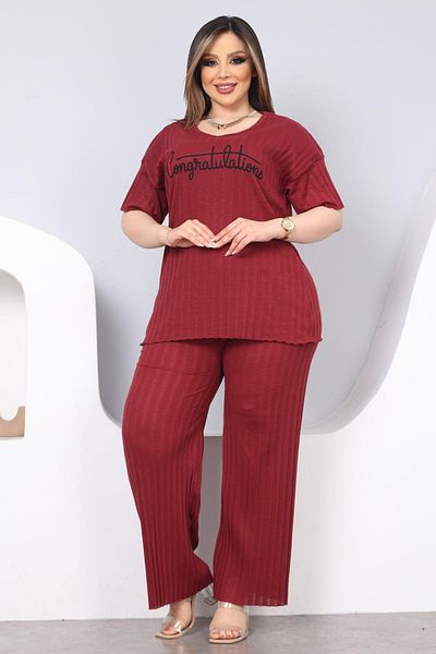 DPARİS Plus Size Pajama Set