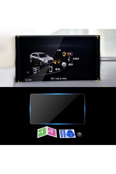 Techmaster Audi A3 2014-2020 Navigation Tempered Screen Protector