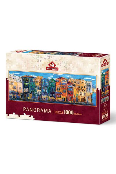 Art Puzzle مدينة ملونة 1000 قطعة بانوراما اللغز