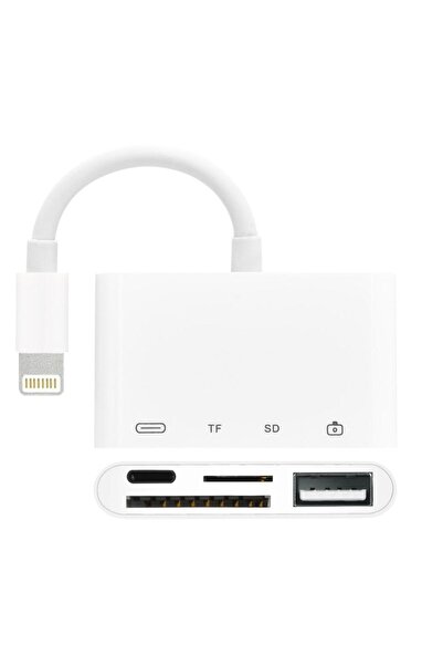 Techmaster Iphone X 11 12 13 Pro Plus Kart Okuyucu Kamera Bağlantı Kiti Şarj