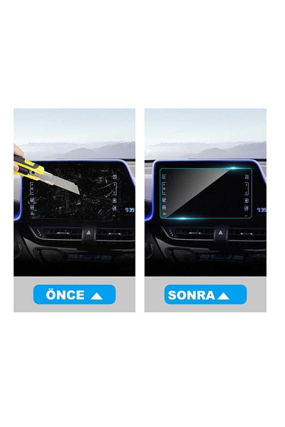 Techmaster Toyota C-hr 2018-2020 Navigation Tempered Screen Protector