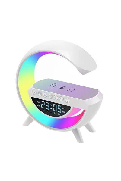 Forlife Kablosuz Şarj Özellikli Bluetoothlu Çok Fonksiyonlu Masa Lambası