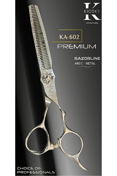 KİOSKİ Kioski Profesyonel Premium Lüks Ara (Efile) Makas 440-C 6 Numara KA-602