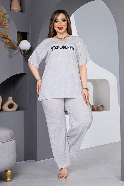 DPARİS Plus Size Pajama Set