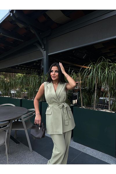 ZF BUTİK BIRDLE VEST PANT SET