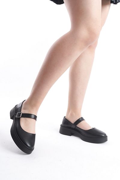 Shoesers Дамски ежедневни обувки с единична катарама, дизайн на балерина