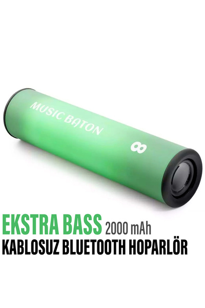EXENAR Kablosuz Silindir Bluetooth Hoparlör Speaker Ekstra Bass Ses Bombası 2...