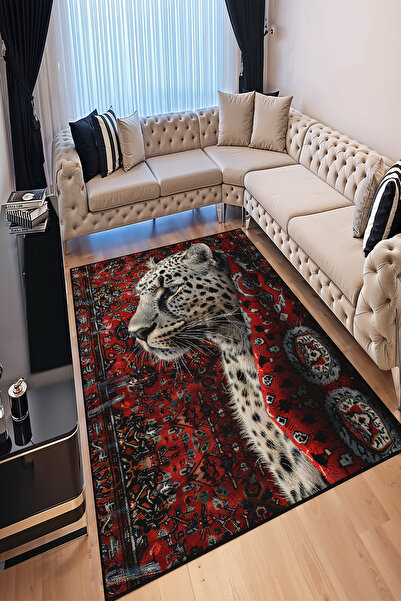 YTR HOME Dijital Baskı Yıkanabilir  Kolay Temizleni Leke Tutmaz Kaymaz Taban ...