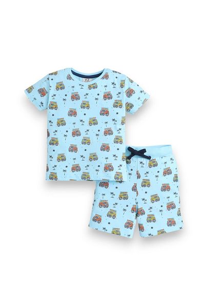 Victor and Jane - All-Over Printed T-shirt and Shorts Pyjama Set