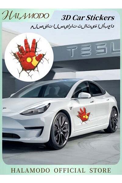 HALAMODO Removable Car Sticker Decorative Sticker 3D Cartoon Sticker Creative Car Body Stickers Cover Scratch