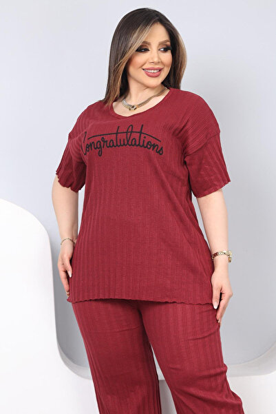 DPARİS Plus Size Pajama Set