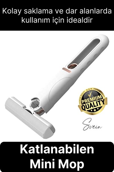 Svein Premium Mini Kelebek Mop Portatif Temizlik Seti Pratik Cam Yüzey Silme ...