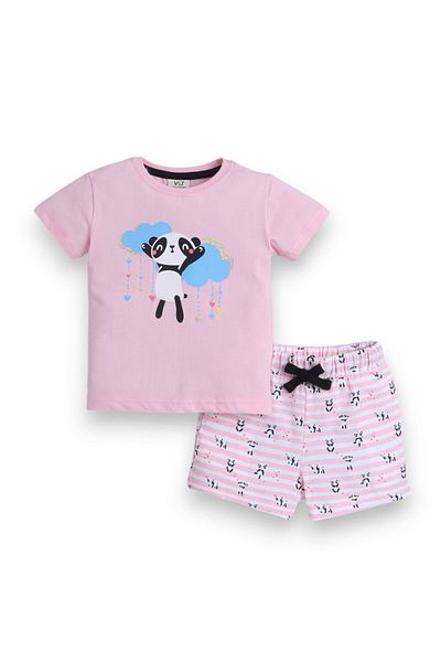 Victor and Jane - Printed T-shirt and Shorts Pyjama Set