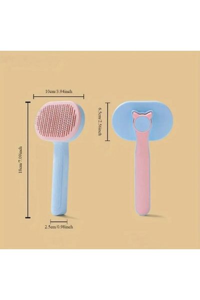 ForWhat Self Cleaning Cat Dog Hair Brush for Office Home Pet