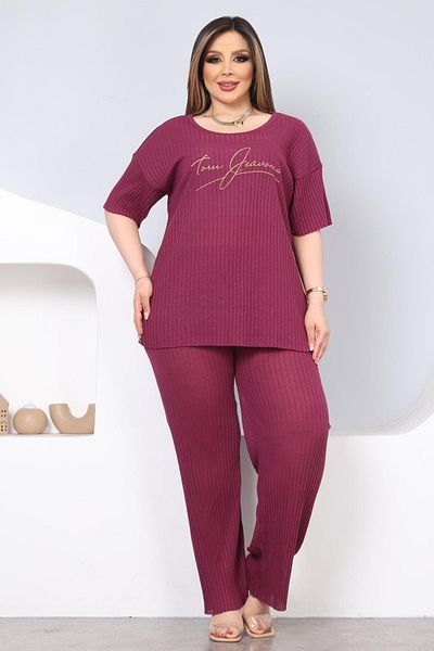 DPARİS Plus Size Pajama Set