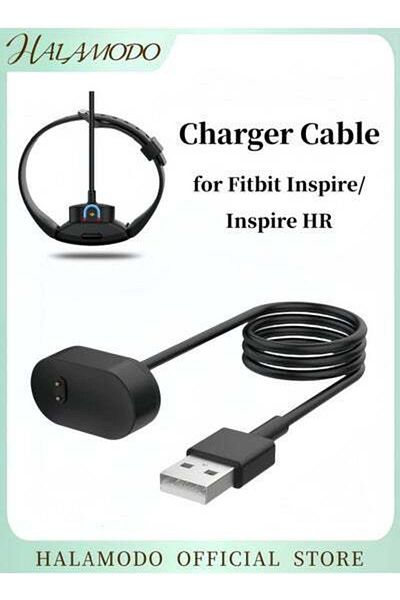 HALAMODO Charger Cable for Fitbit Inspire/Inspire HR Replacement USB Charging Cord Accessories Smart Watch Re