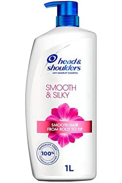 Head&Shoulders Head & Shoulders Smooth & Silky Anti-Dandruff Shampoo For Dry Frizzy Hair, 1000ml