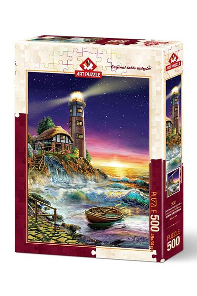 Art Puzzle Sunset from the Lighthouse 500 Piece Puzzle