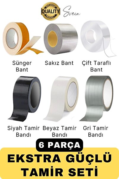 Svein Premium Ekstra Güçlü Sızdırmaz Su Geçirmez Mutfak Lavabo Kenar Tamir Ba...